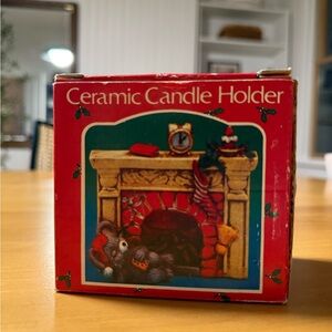 The Night Before Christmas Vintage Candle Holder